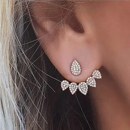 2-Pairs: Women's Small Diamond Cubic Zirconia Earrings DailySale