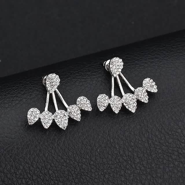 2-Pairs: Women's Small Diamond Cubic Zirconia Earrings DailySale
