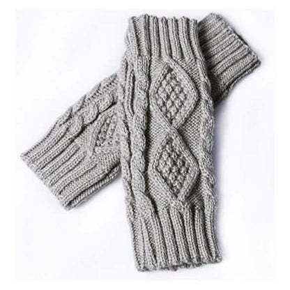 2-Pairs: Women's Winter Warm Knit Fingerless Gloves DailySale