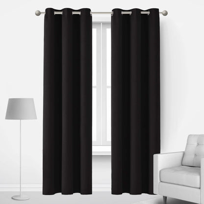 2-Panels: Deconovo Room Darkening Thermal Insulated Blackout Grommet Window Curtains DailySale