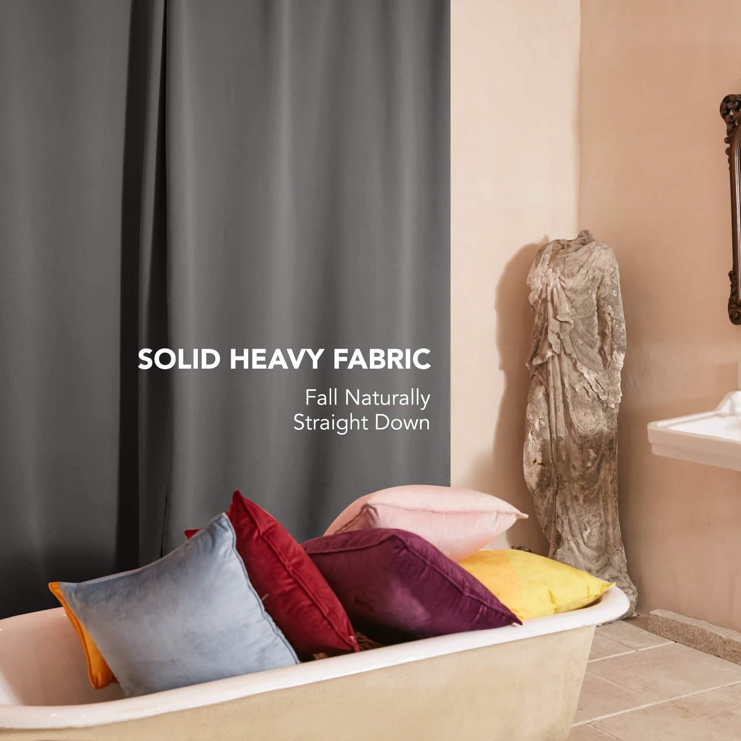 2-Panels: Deconovo Room Darkening Thermal Insulated Blackout Grommet Window Curtains DailySale