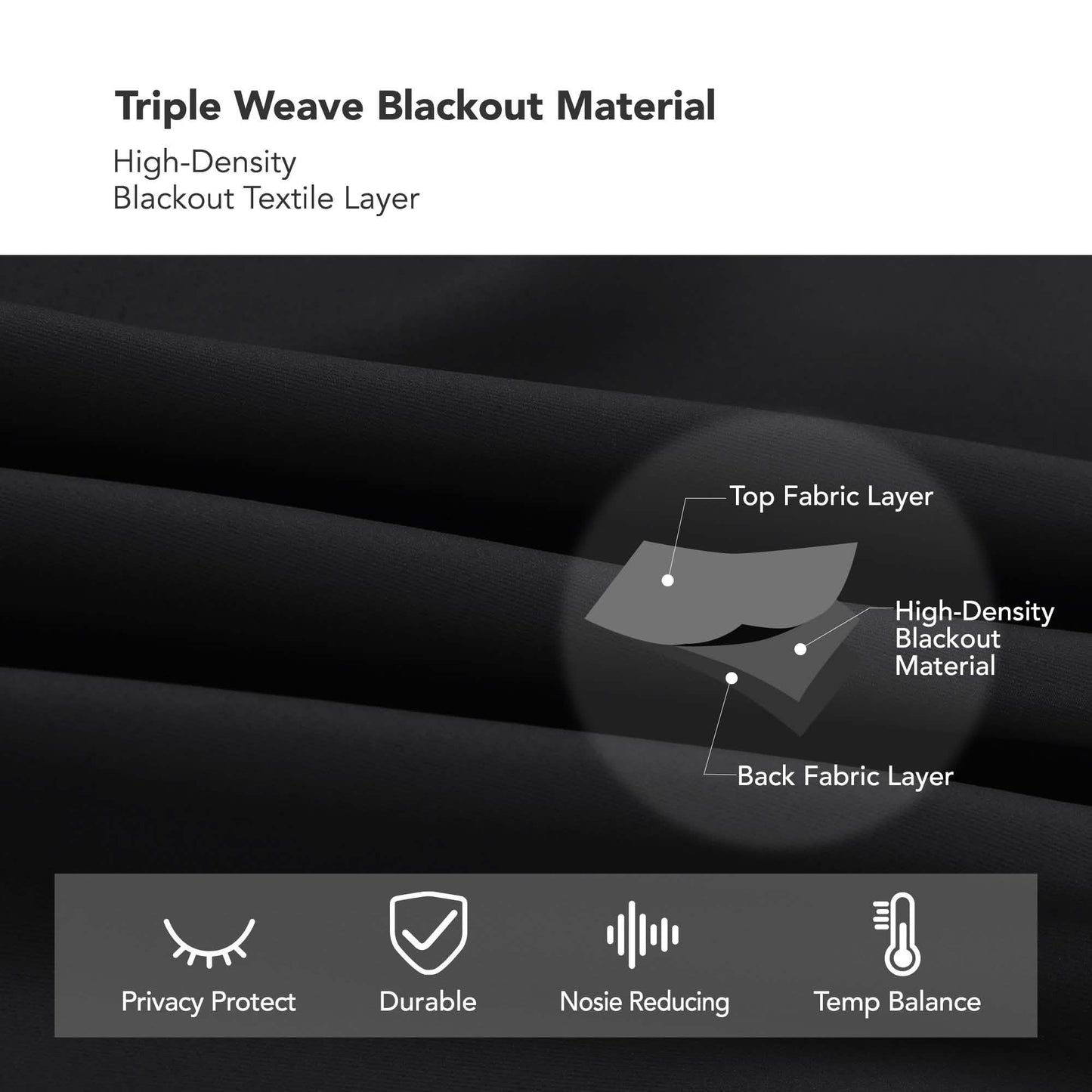 2-Panels: Deconovo Room Darkening Thermal Insulated Blackout Grommet Window Curtains DailySale