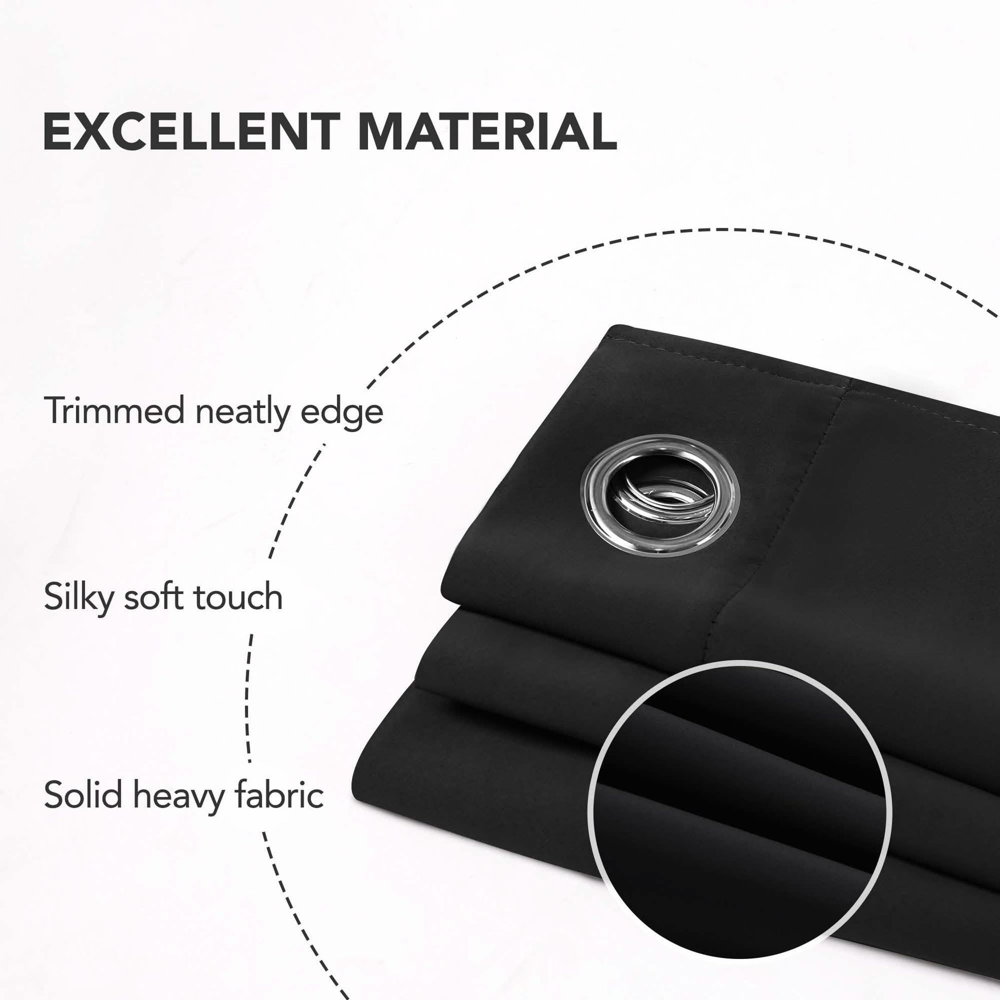2-Panels: Deconovo Room Darkening Thermal Insulated Blackout Grommet Window Curtains DailySale