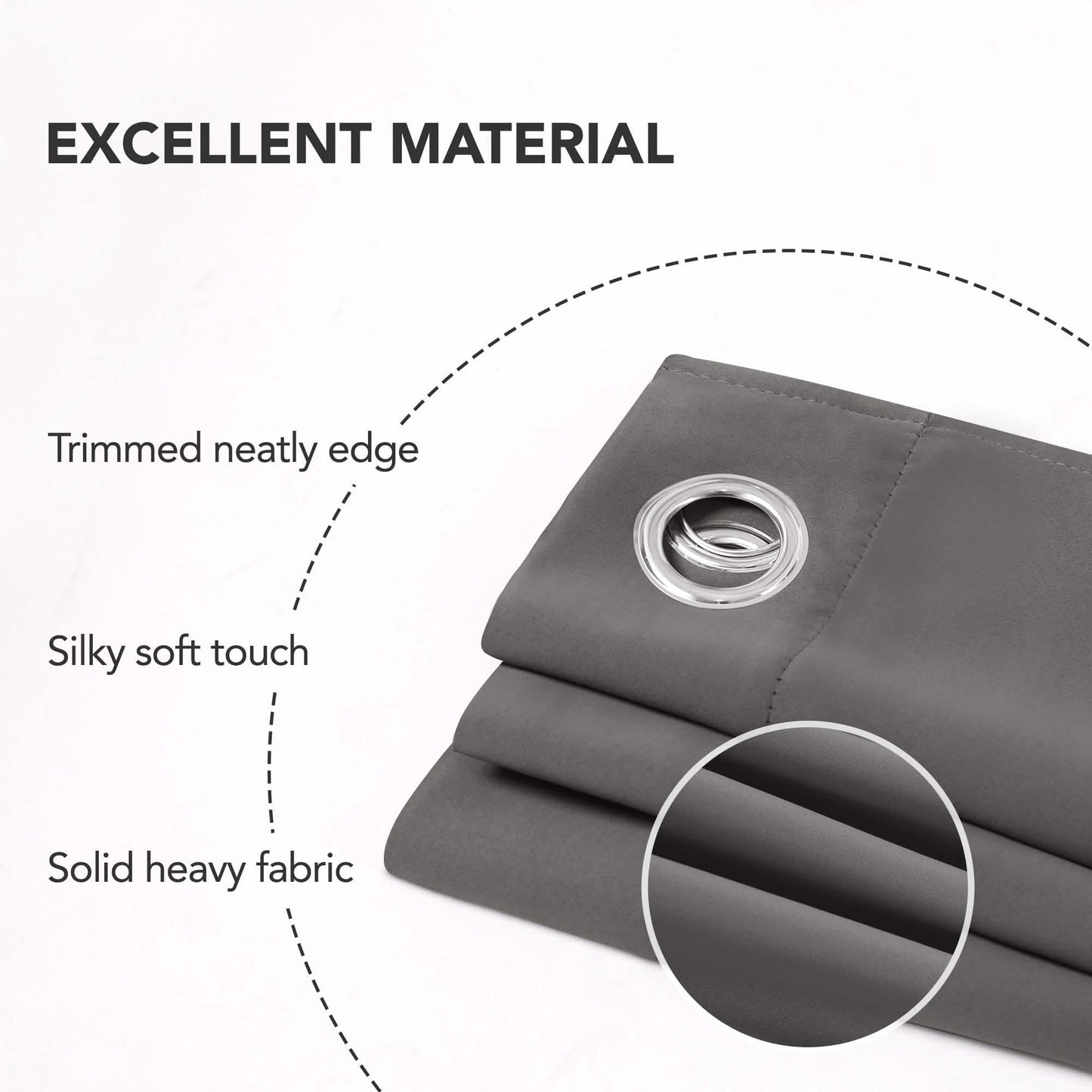 2-Panels: Deconovo Room Darkening Thermal Insulated Blackout Grommet Window Curtains DailySale