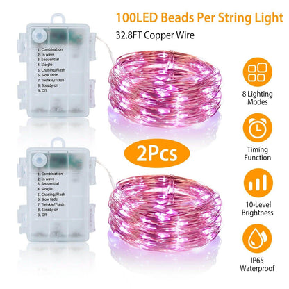 2-Piece: 100LED Beads String Lights DailySale