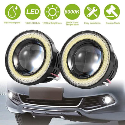2-Piece: 2.5" Auto COB LED Fog Light DailySale