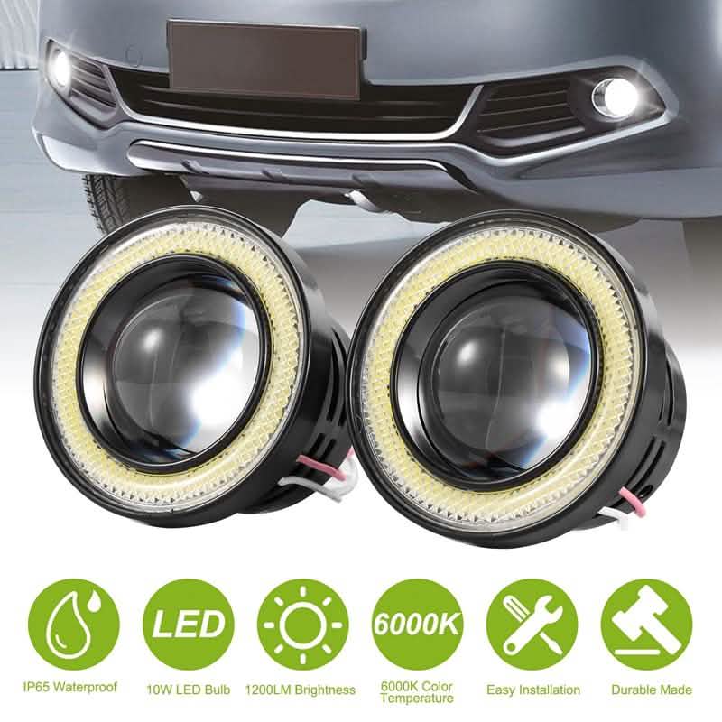 2-Piece: 2.5" Auto COB LED Fog Light DailySale