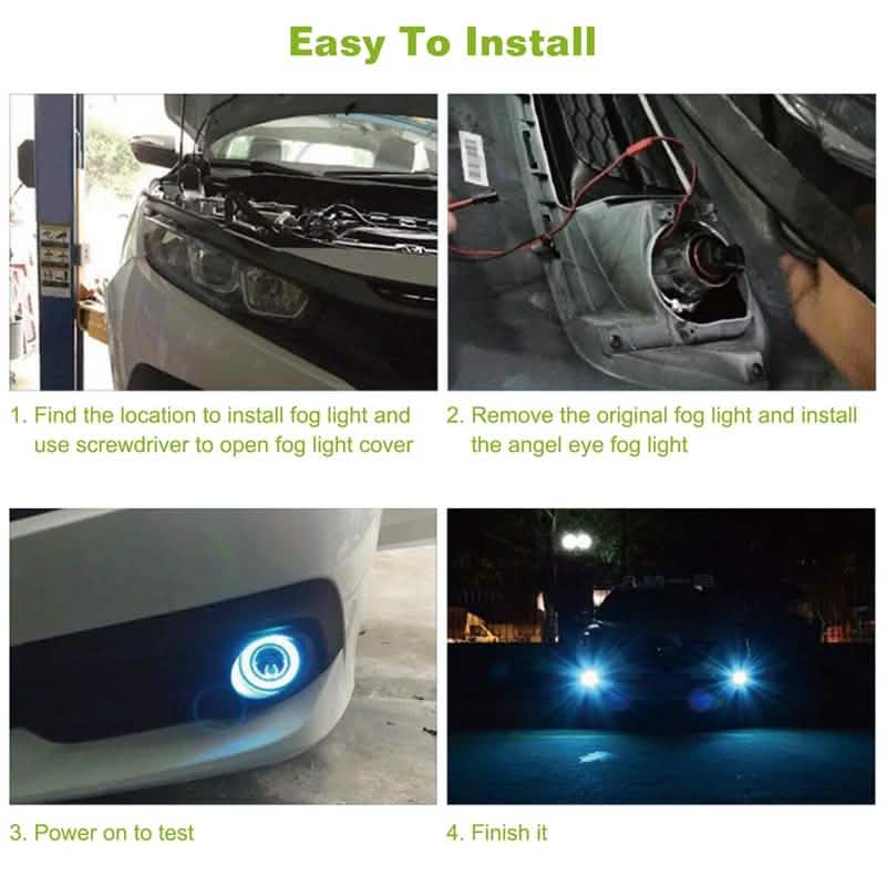 2-Piece: 2.5" Auto COB LED Fog Light DailySale