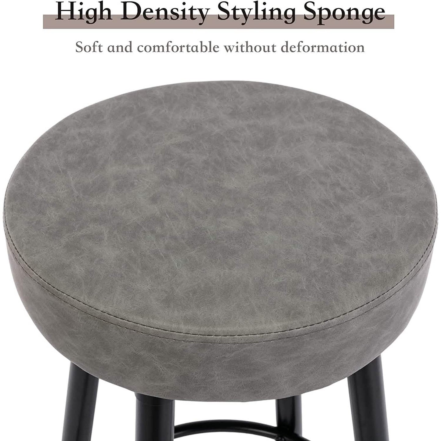 2-Piece: 28'' Metal Bar Stools Set DailySale