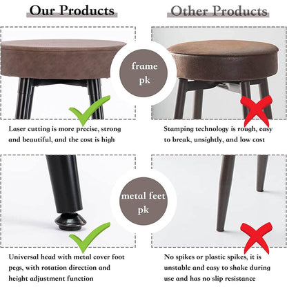 2-Piece: 28'' Metal Bar Stools Set DailySale