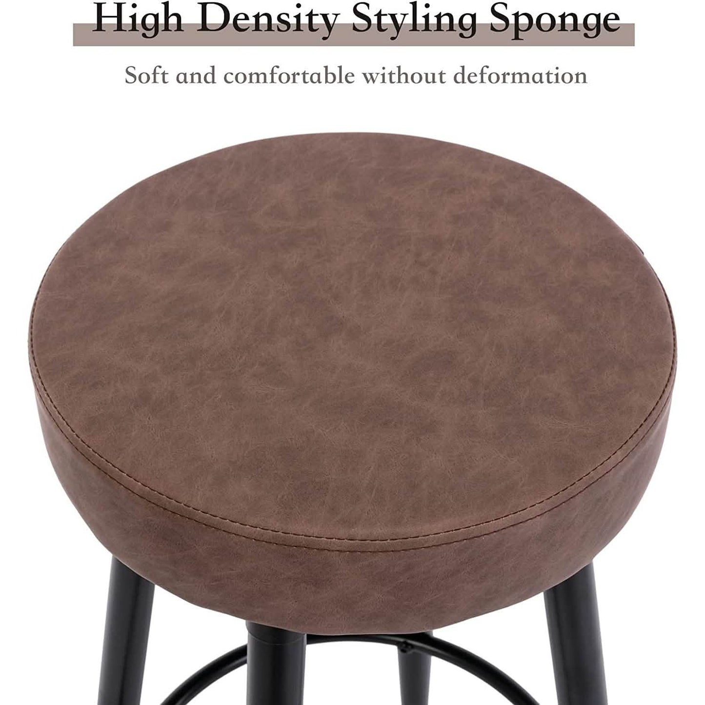 2-Piece: 28'' Metal Bar Stools Set DailySale