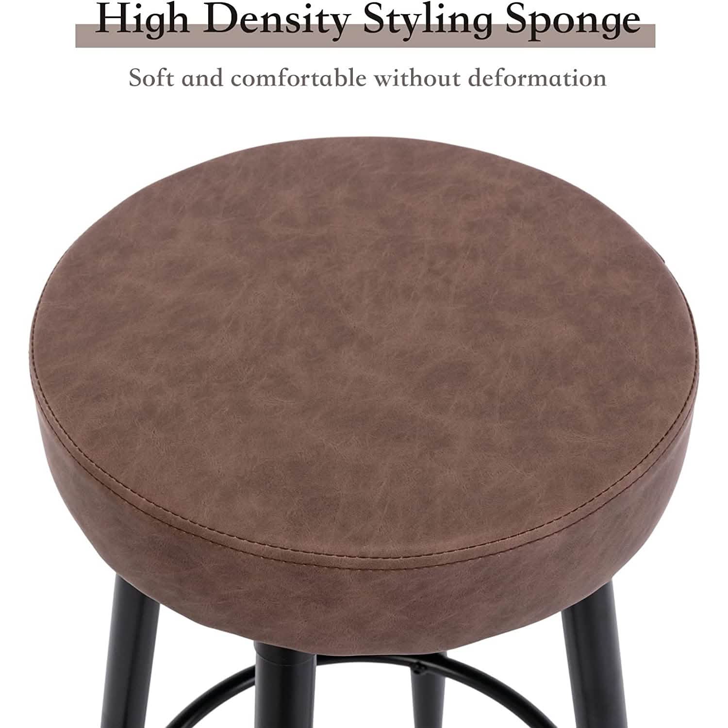 2-Piece: 28'' Metal Bar Stools Set DailySale