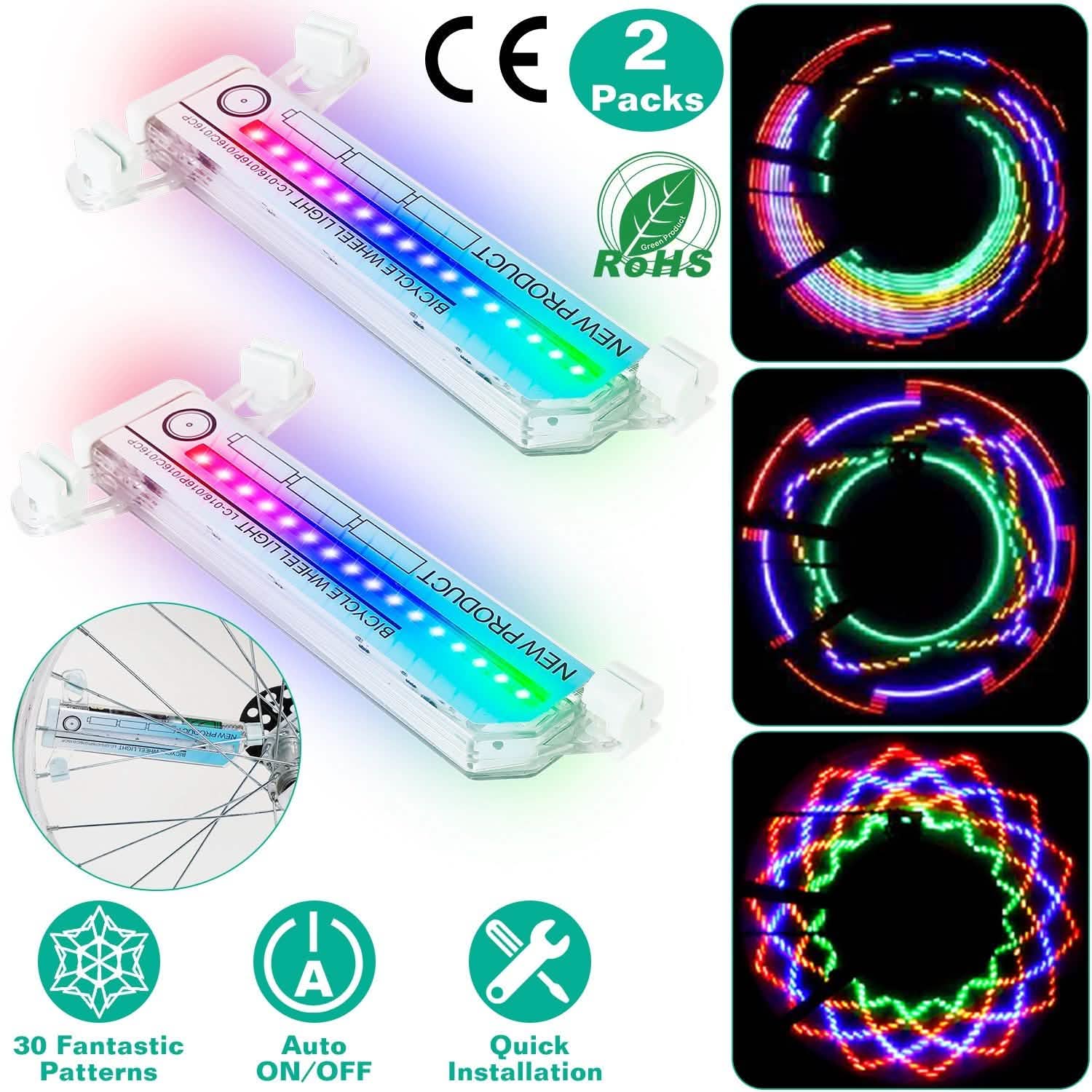 2-Piece: 32 LEDs Pattern Cycling Lights DailySale
