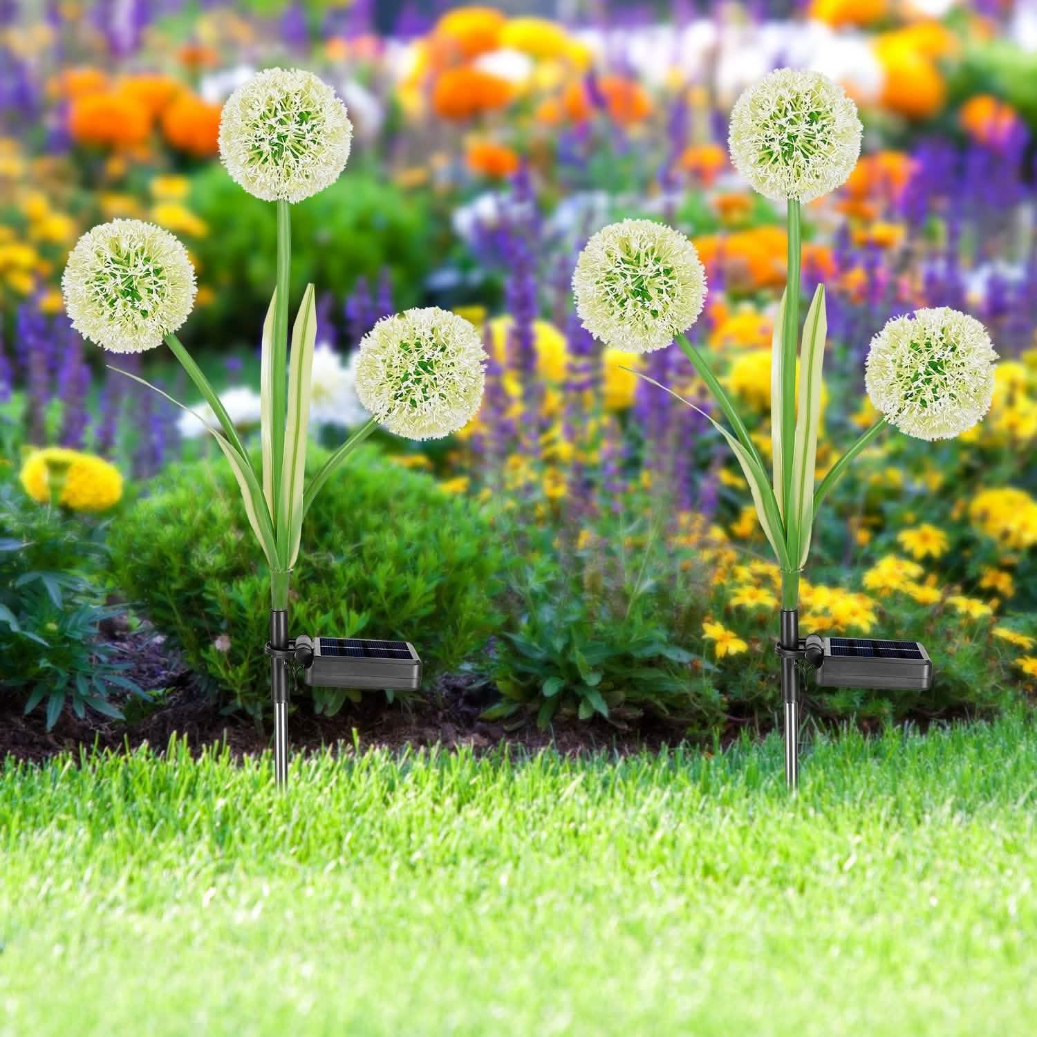 2-Piece: 36 LED Dandelion Solar Lights DailySale