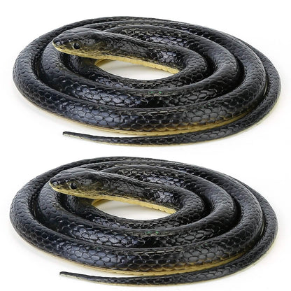 2-Piece: 50" Long Realistic Rubber Snakes DailySale