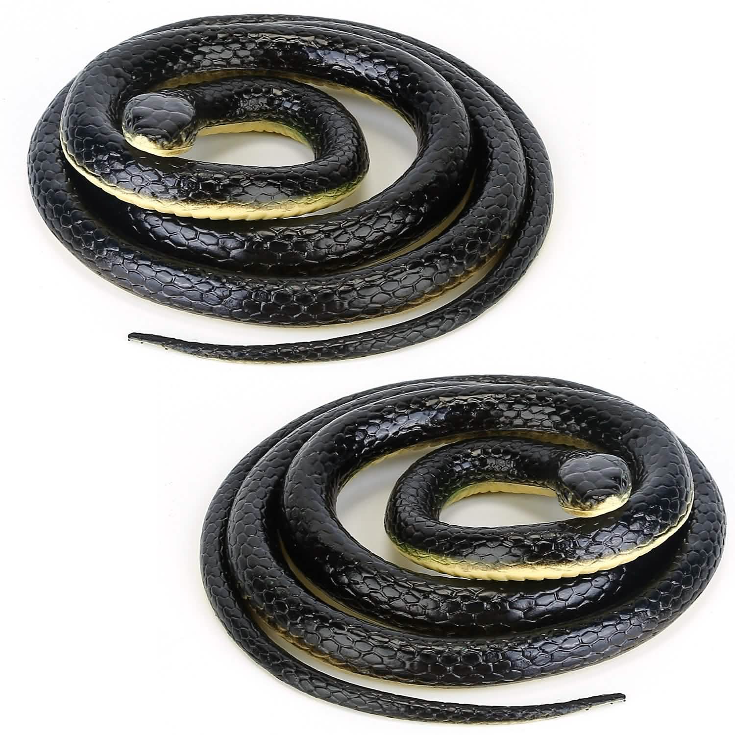 2-Piece: 50" Long Realistic Rubber Snakes DailySale