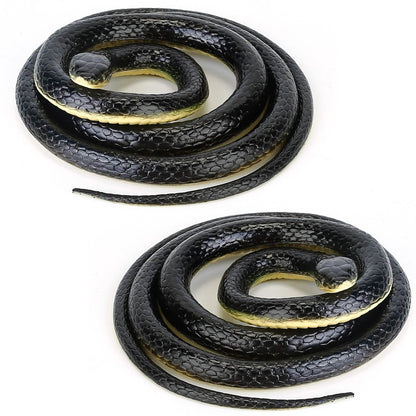 2-Piece: 50" Long Realistic Rubber Snakes DailySale