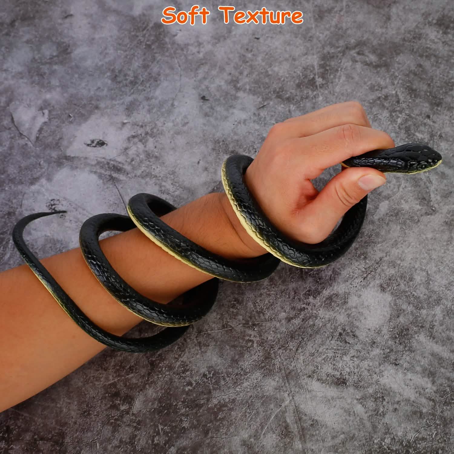 2-Piece: 50" Long Realistic Rubber Snakes DailySale