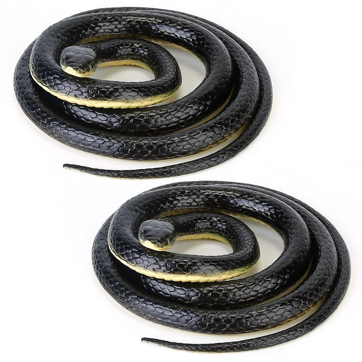 2-Piece: 50" Long Realistic Rubber Snakes DailySale