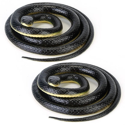 2-Piece: 50" Long Realistic Rubber Snakes DailySale
