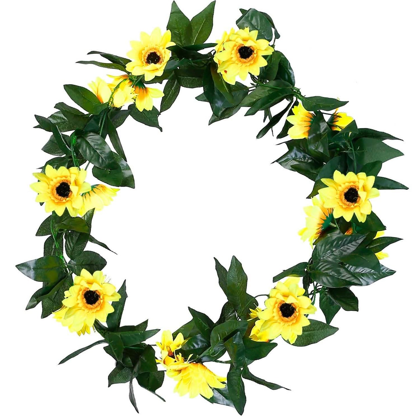 2-Piece: 7.2ft Artificial Silk Sunflower Vines DailySale