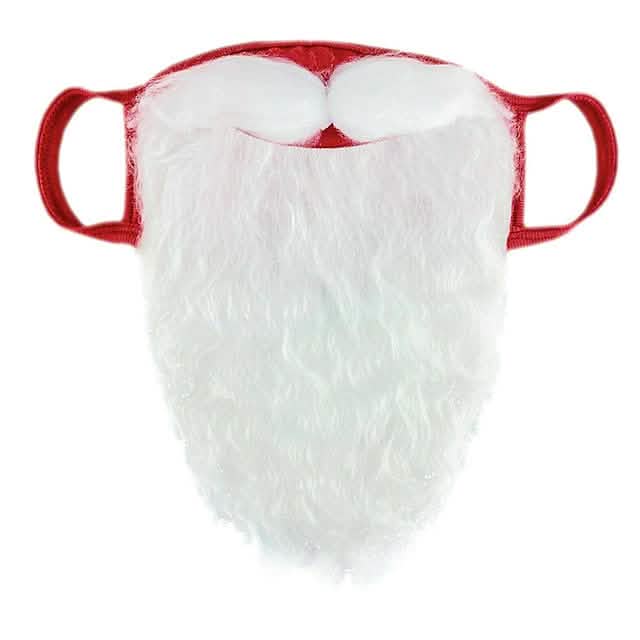 2-Piece: Adult Funny Cosplay Santa Claus Mask Face DailySale