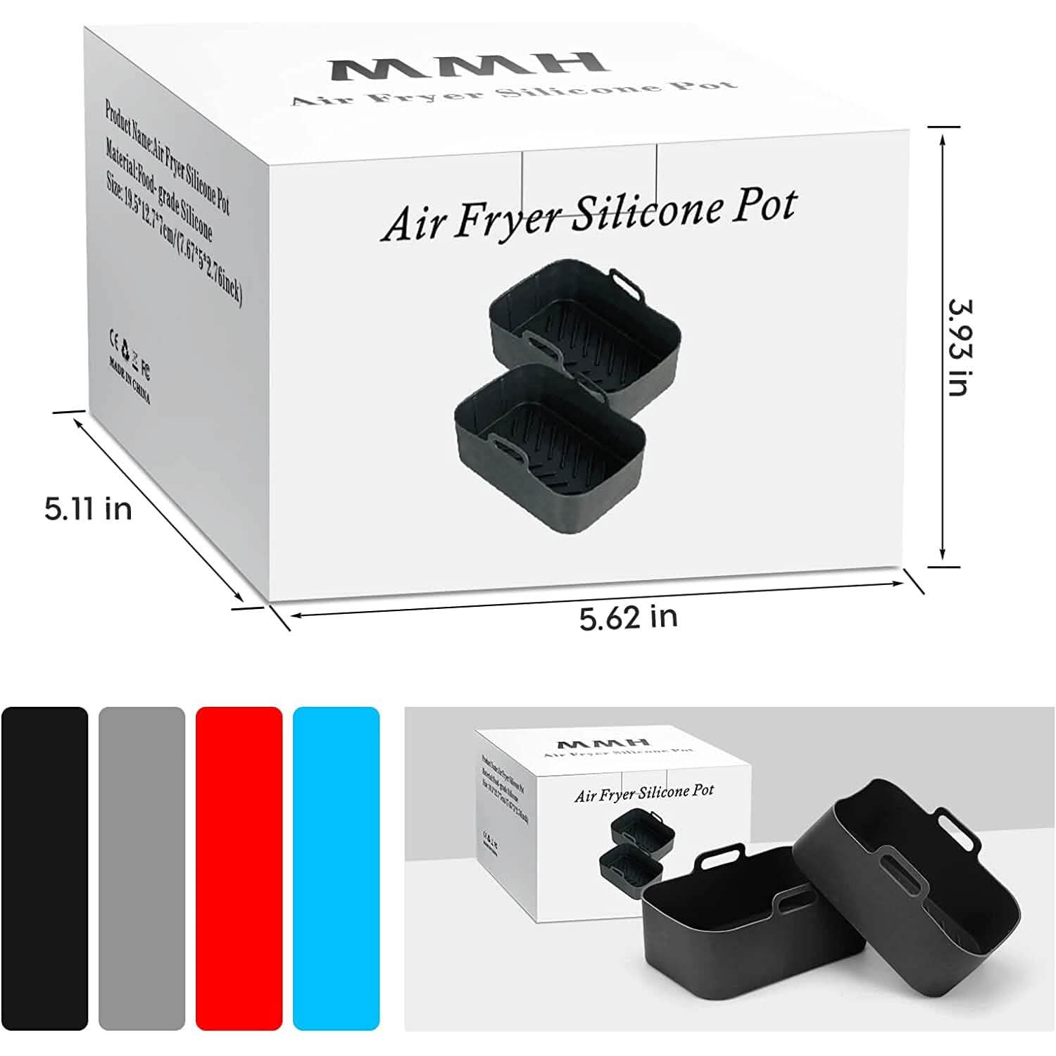 2-Piece: Air Fryer Silicone Pot DailySale