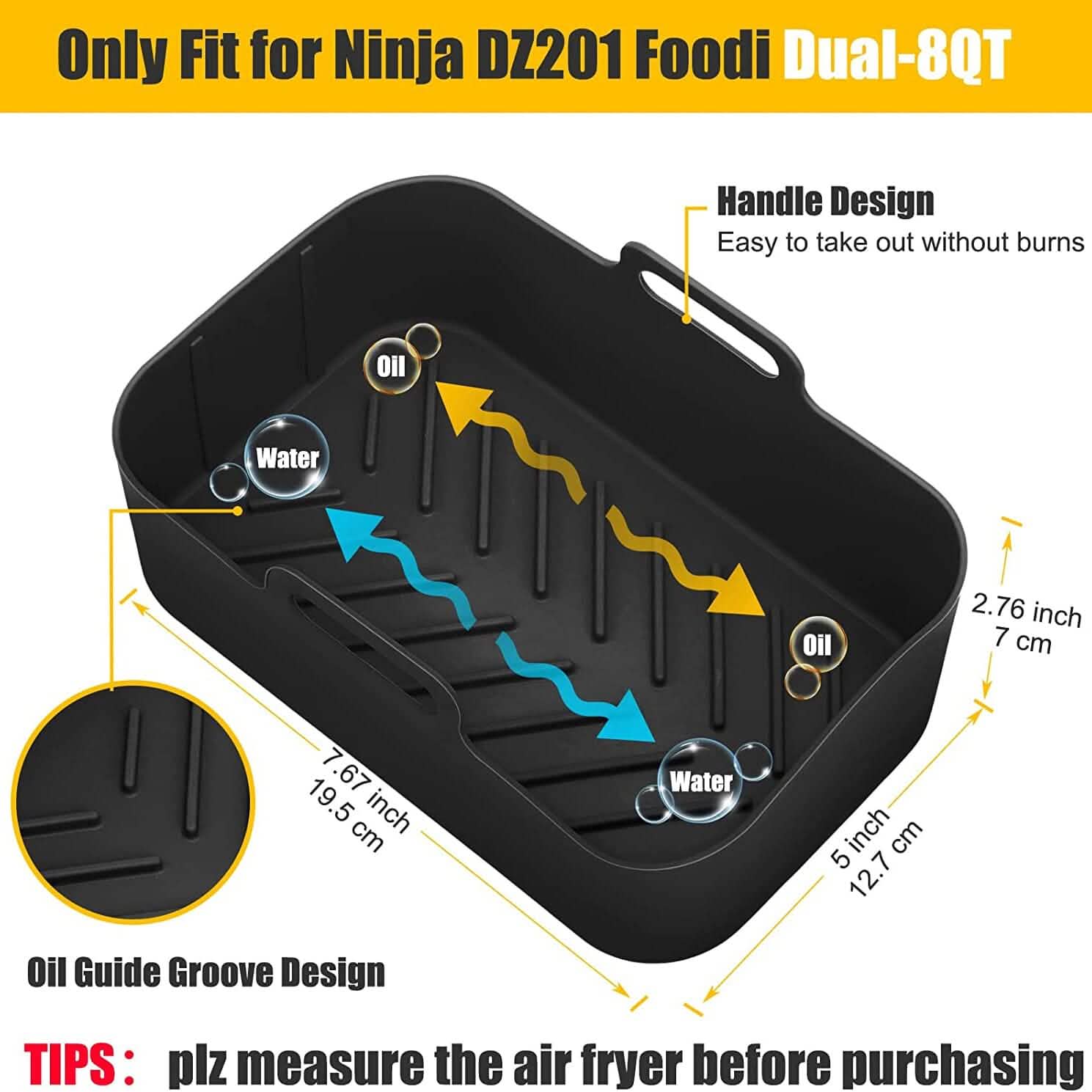 2-Piece: Air Fryer Silicone Pot DailySale