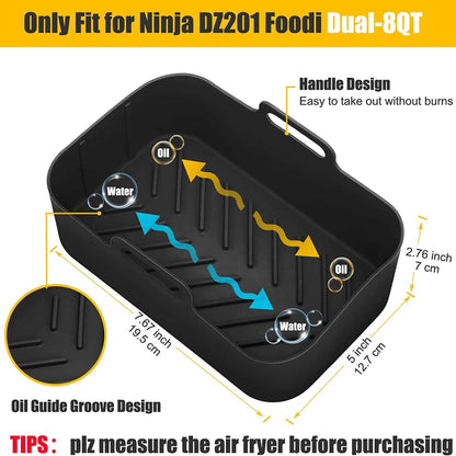 2-Piece: Air Fryer Silicone Pot DailySale