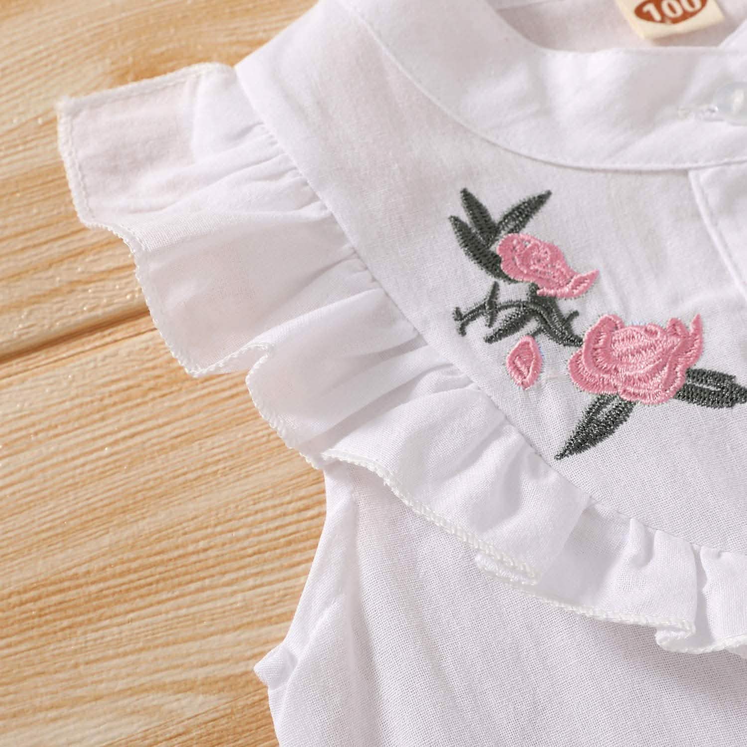 2-Piece: Baby Girls Outfits Clothes T-Shirt Vest Tops + Shorts Pants DailySale
