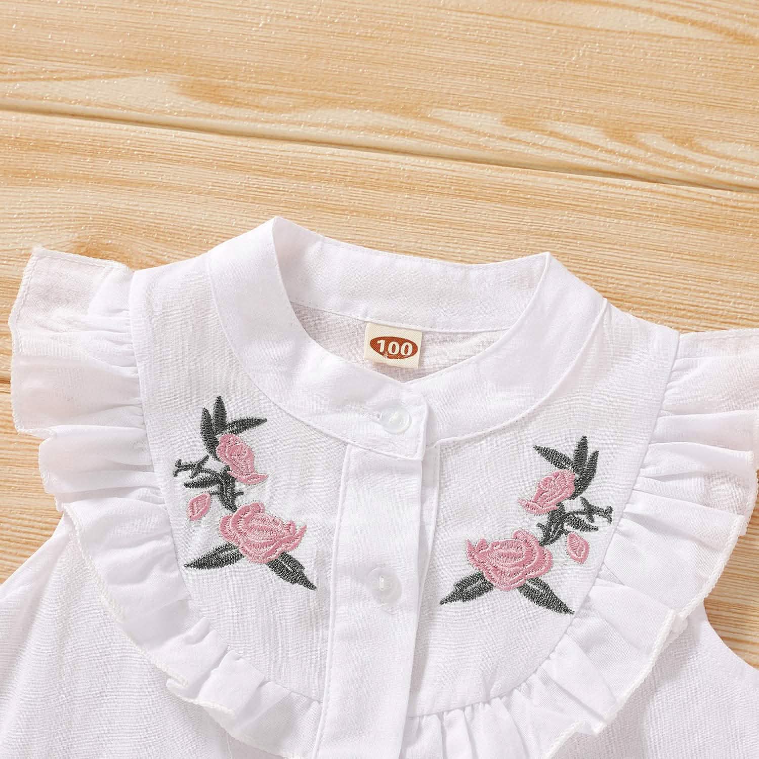 2-Piece: Baby Girls Outfits Clothes T-Shirt Vest Tops + Shorts Pants DailySale