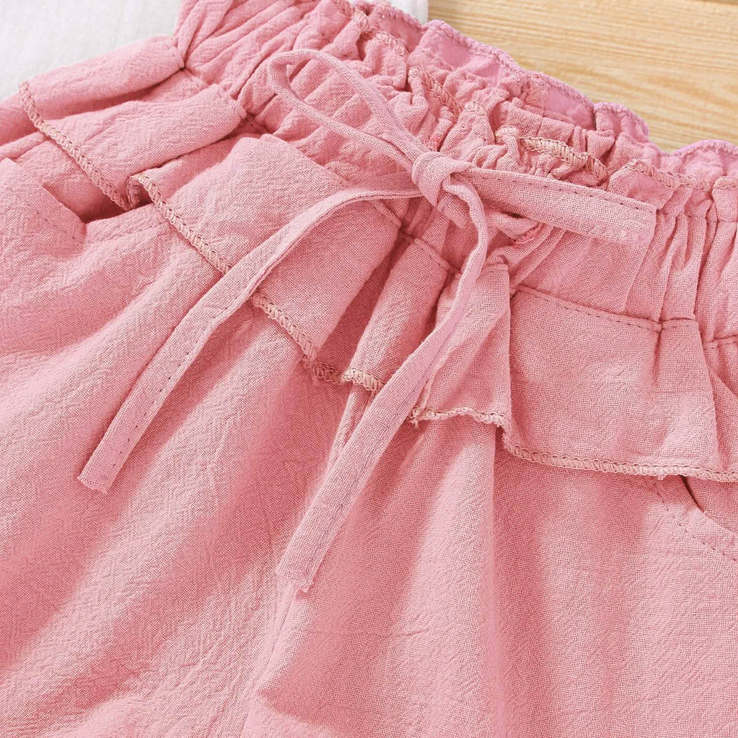 2-Piece: Baby Girls Outfits Clothes T-Shirt Vest Tops + Shorts Pants DailySale