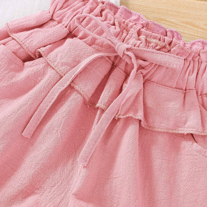 2-Piece: Baby Girls Outfits Clothes T-Shirt Vest Tops + Shorts Pants DailySale