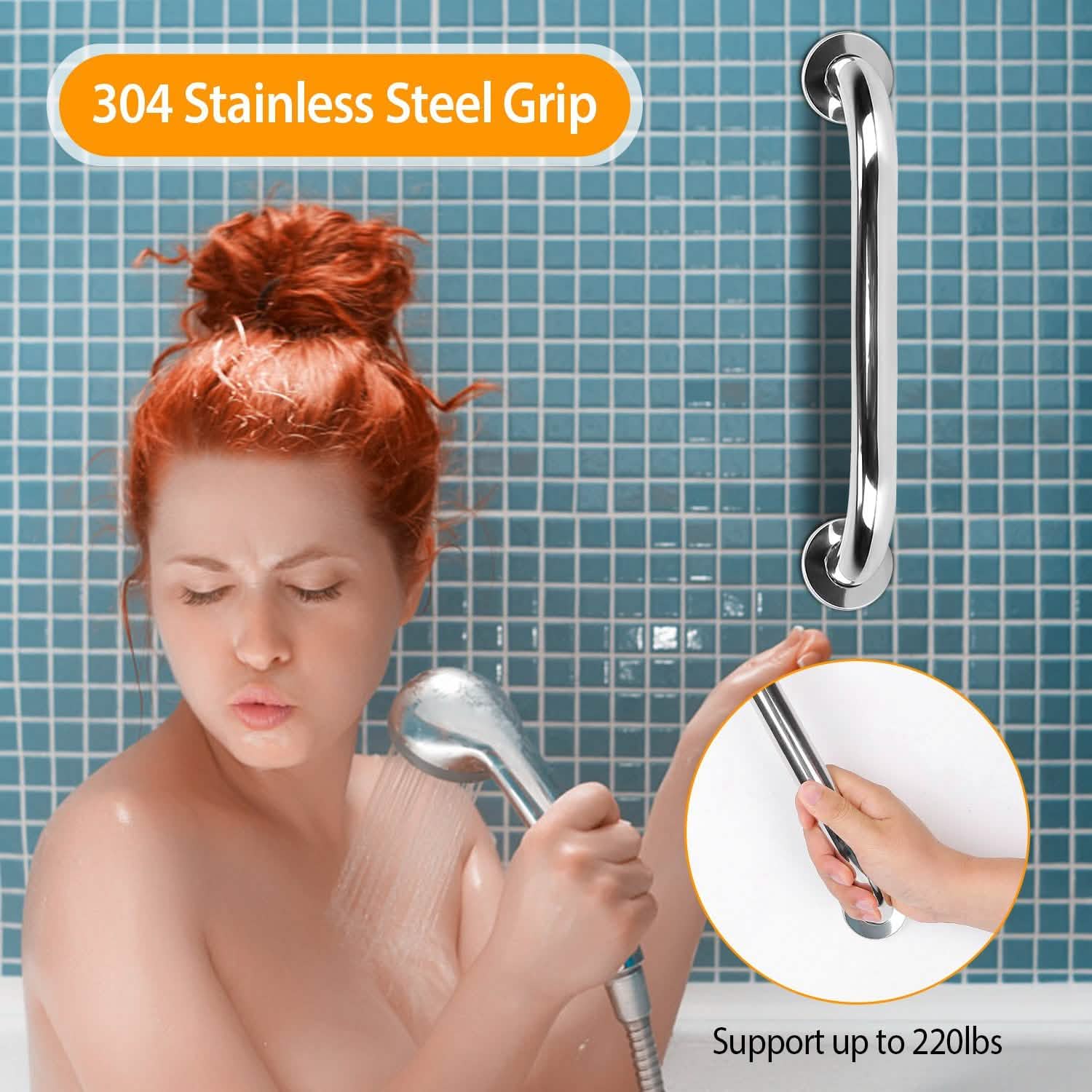 2-Piece: Bath Grab Bar DailySale