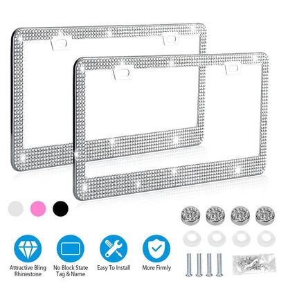 2-Piece: Bling License Plate Frames DailySale