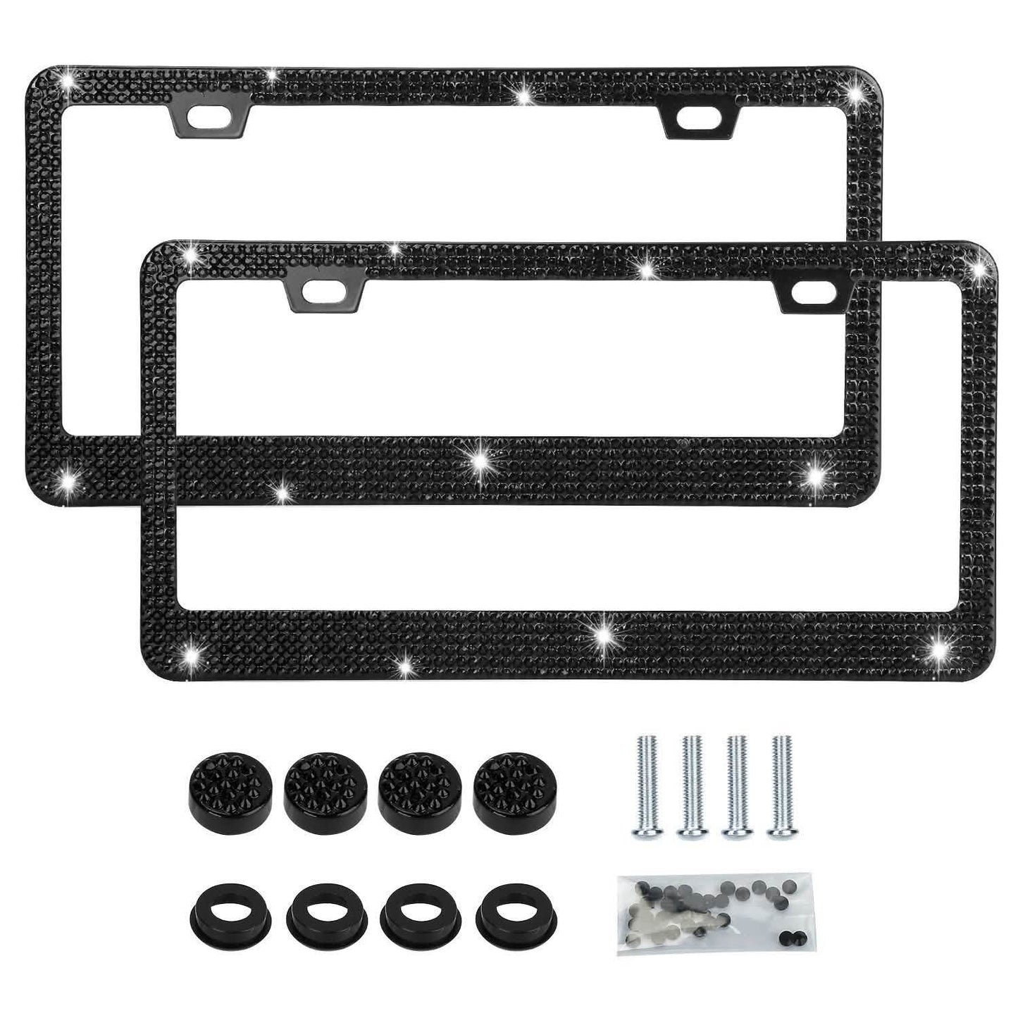 2-Piece: Bling License Plate Frames DailySale