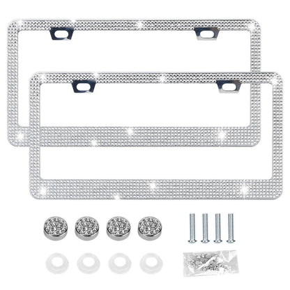 2-Piece: Bling License Plate Frames DailySale