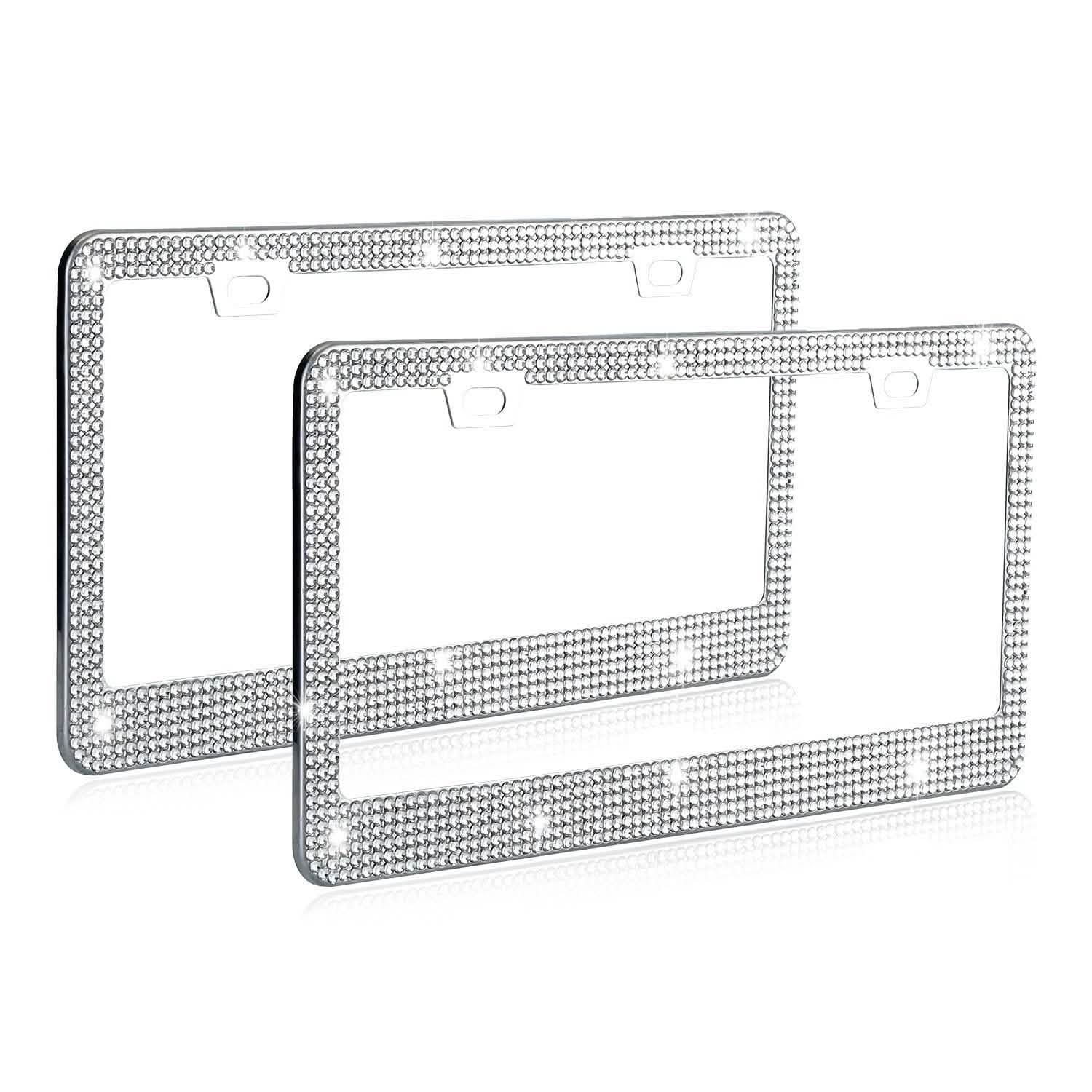 2-Piece: Bling License Plate Frames DailySale
