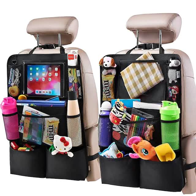 2-Piece: Car Rear Seat Organizer Storage Bag DailySale