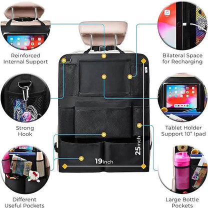 2-Piece: Car Rear Seat Organizer Storage Bag DailySale