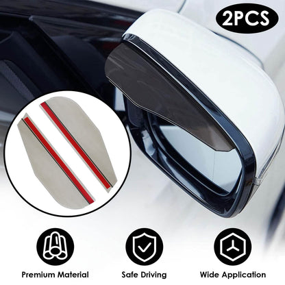 2-Piece: Car Side Mirror Rain Guard DailySale