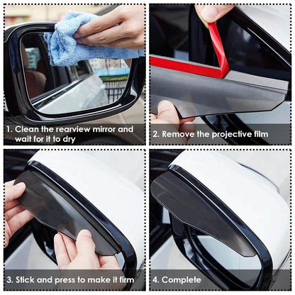 2-Piece: Car Side Mirror Rain Guard DailySale