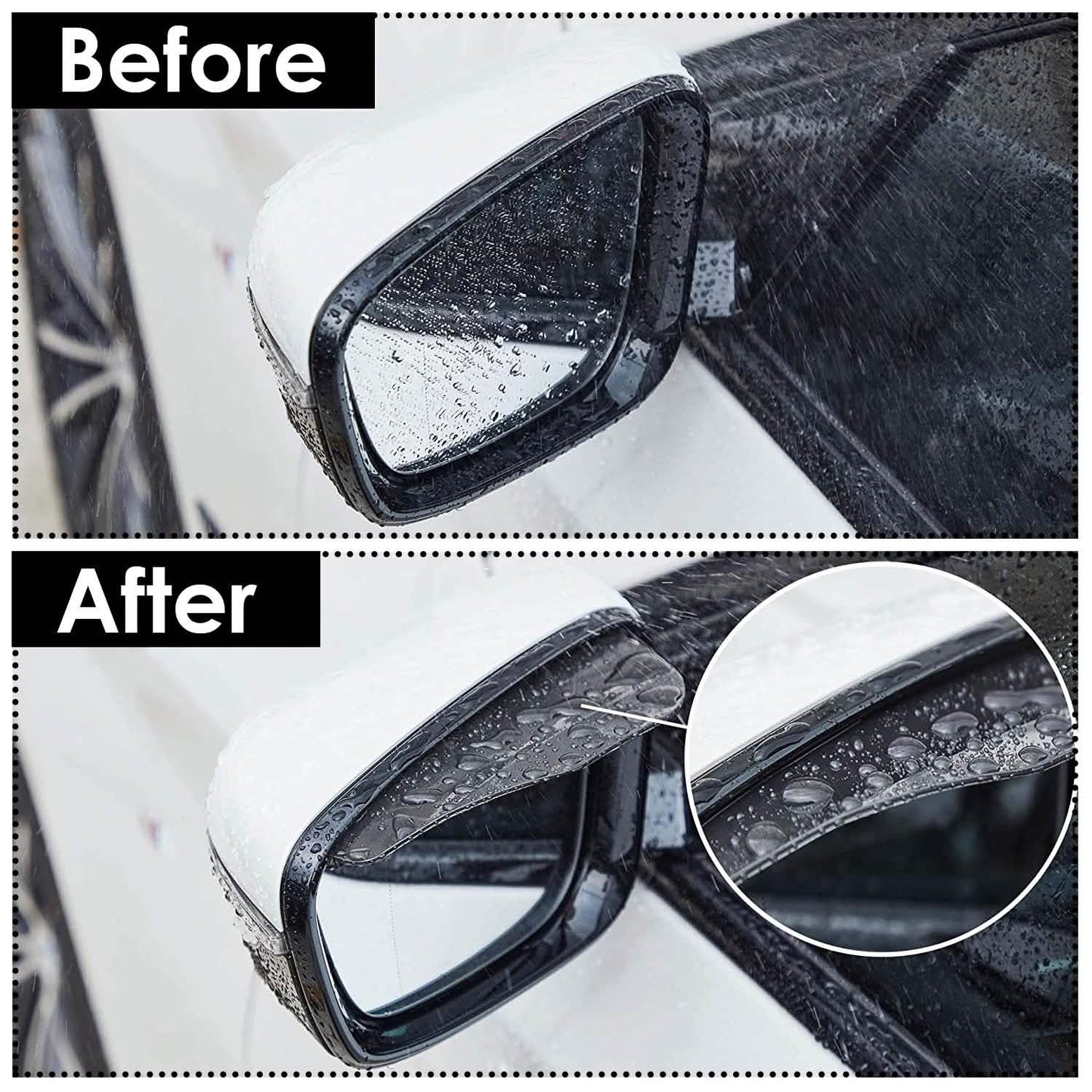 2-Piece: Car Side Mirror Rain Guard DailySale
