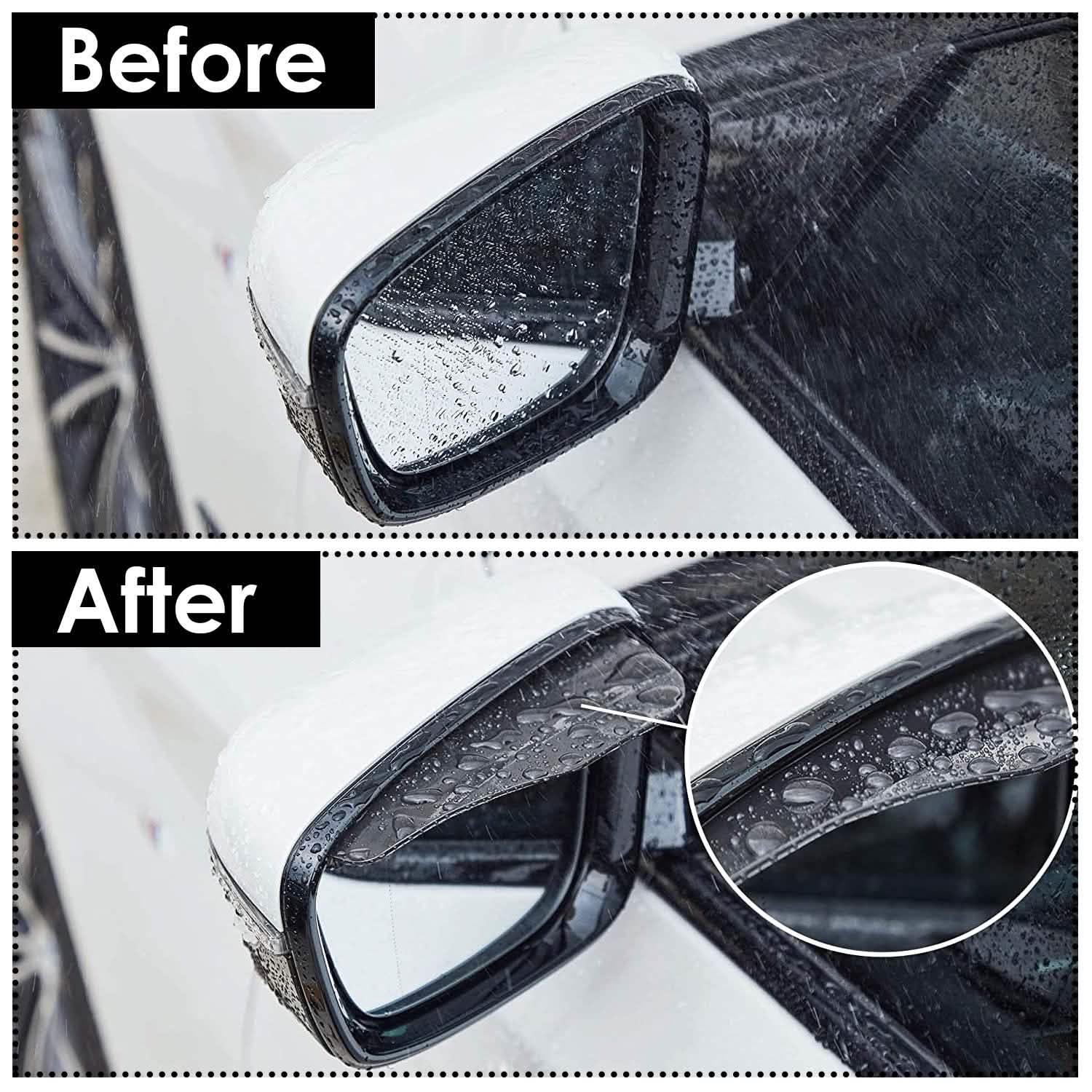 2-Piece: Car Side Mirror Rain Guard DailySale