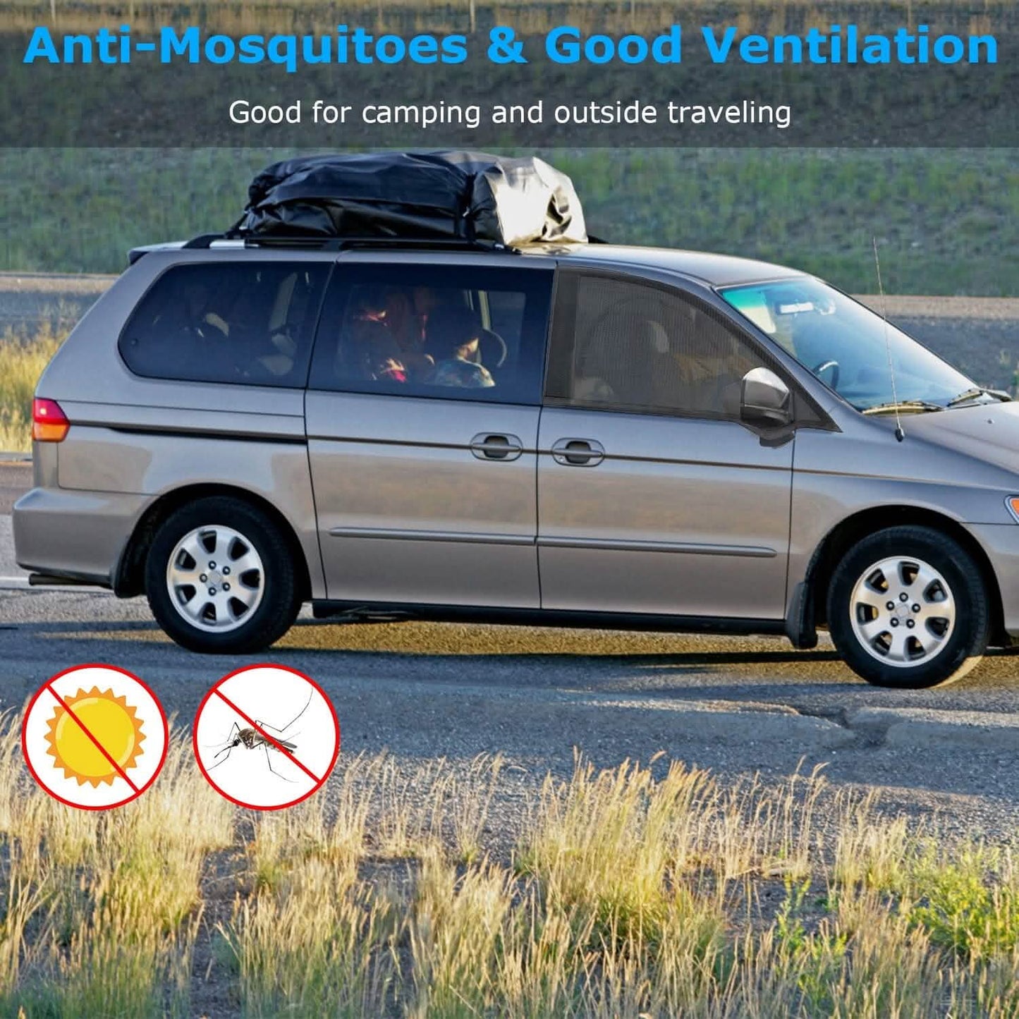 2-Piece: Car Side Window Screen Mesh Cover DailySale