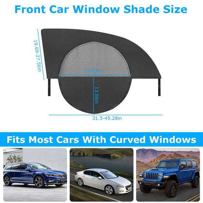 2-Piece: Car Side Window Screen Mesh Cover DailySale