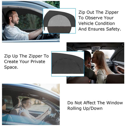 2-Piece: Car Side Window Screen Mesh Cover DailySale