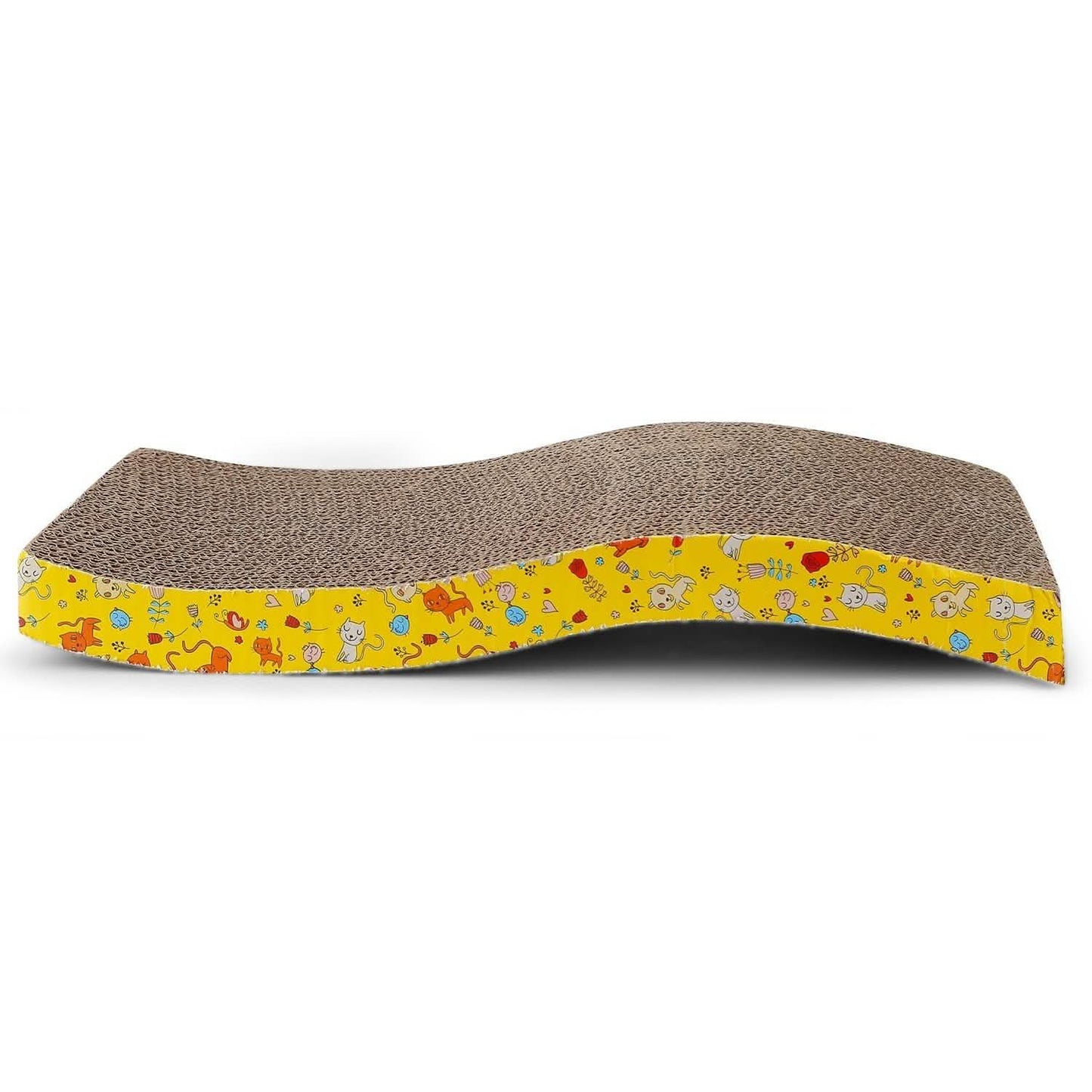 2-Piece: Cardboard S-shaped Curve Cat Scratching Pad DailySale