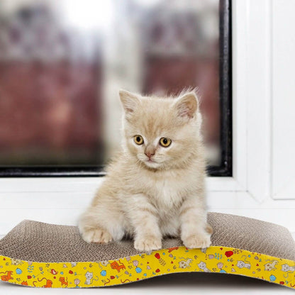 2-Piece: Cardboard S-shaped Curve Cat Scratching Pad DailySale