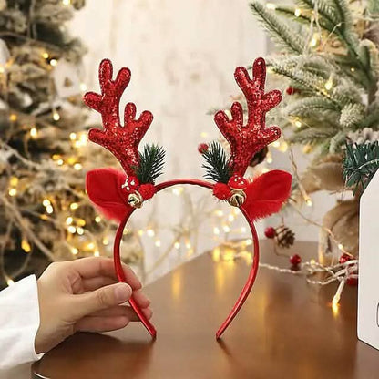 2-Piece: Christmas Deer Horn Bell Head Buckle DailySale